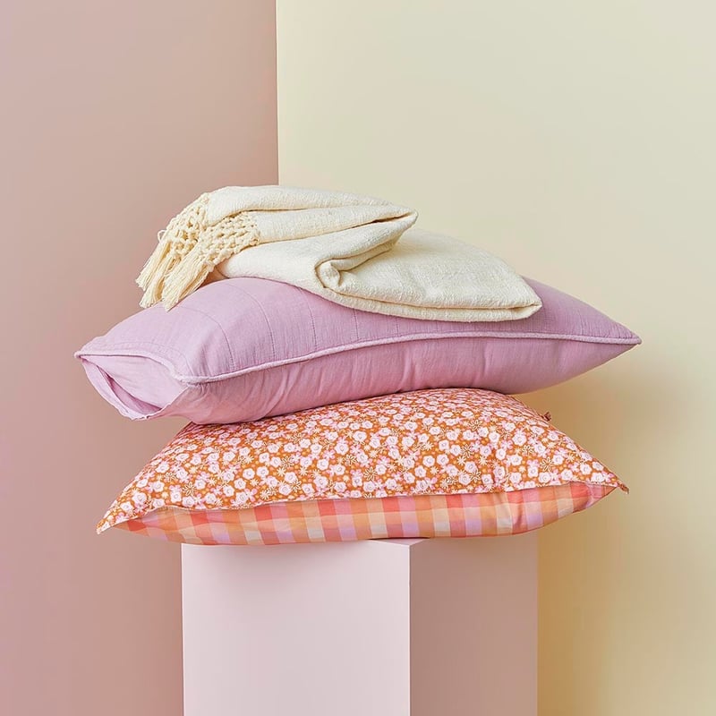 Sunset Paprika Floral Quilt Cover Set + Separates