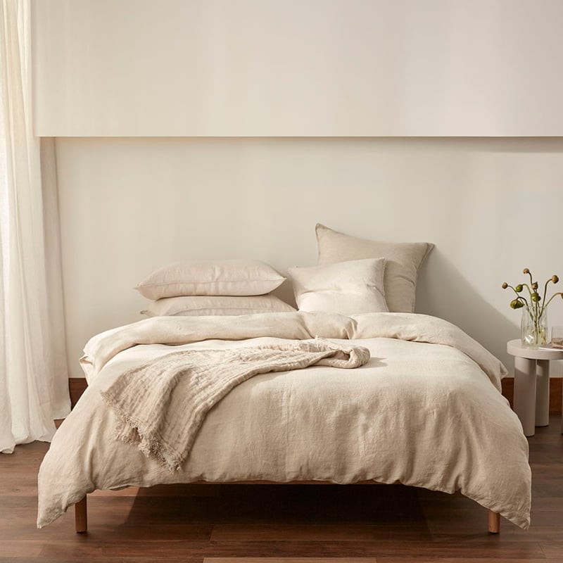 Vintage Washed Linen Linen Quilt Cover Separates