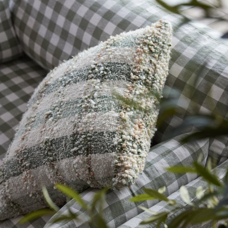 Heidelberg Greens Check Cushion