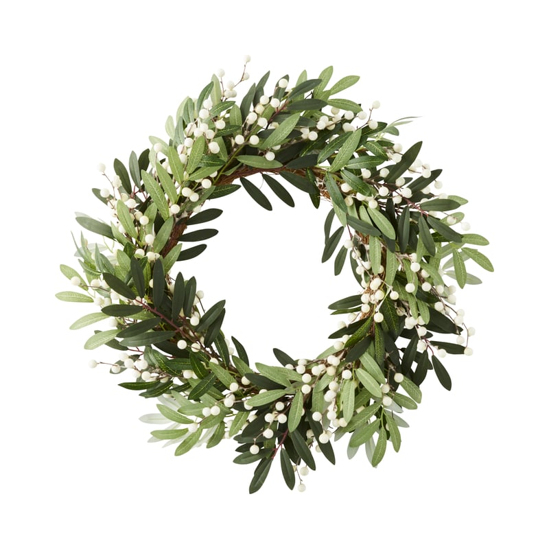 Berry Leaf White & Green Luxe Wreath