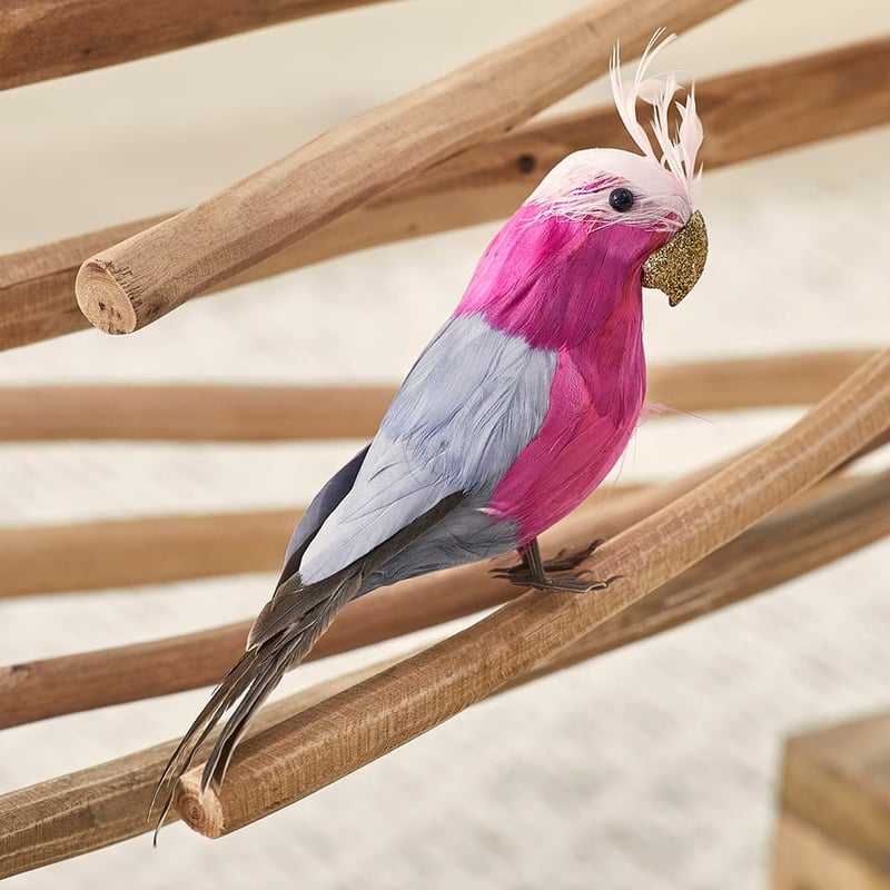 Australiana Feather Bird Galah Tree Topper