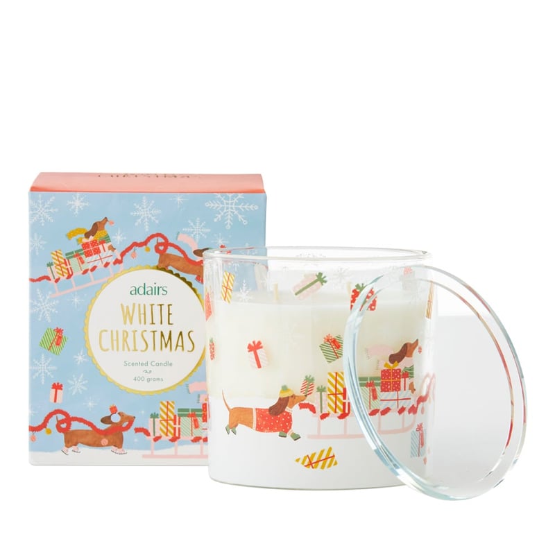 White Christmas Candle