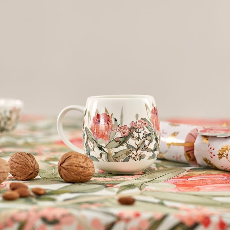 Christmas Botanical Multi Christmas Hug Mug