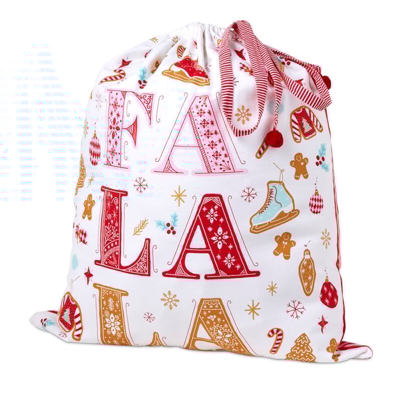 Festive Fa La la Santa Sack