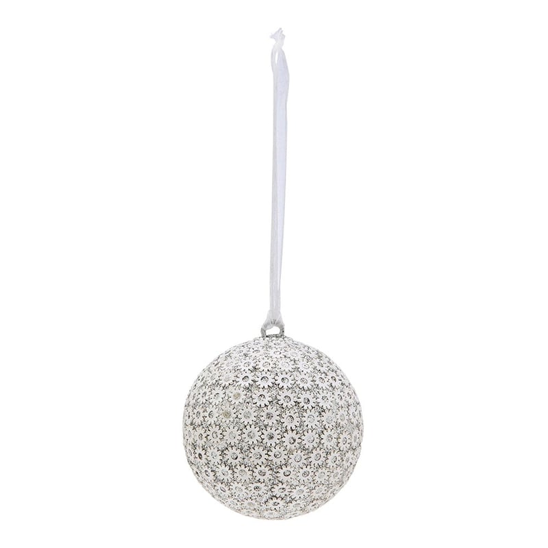 Luxe Daisy Silver Bauble