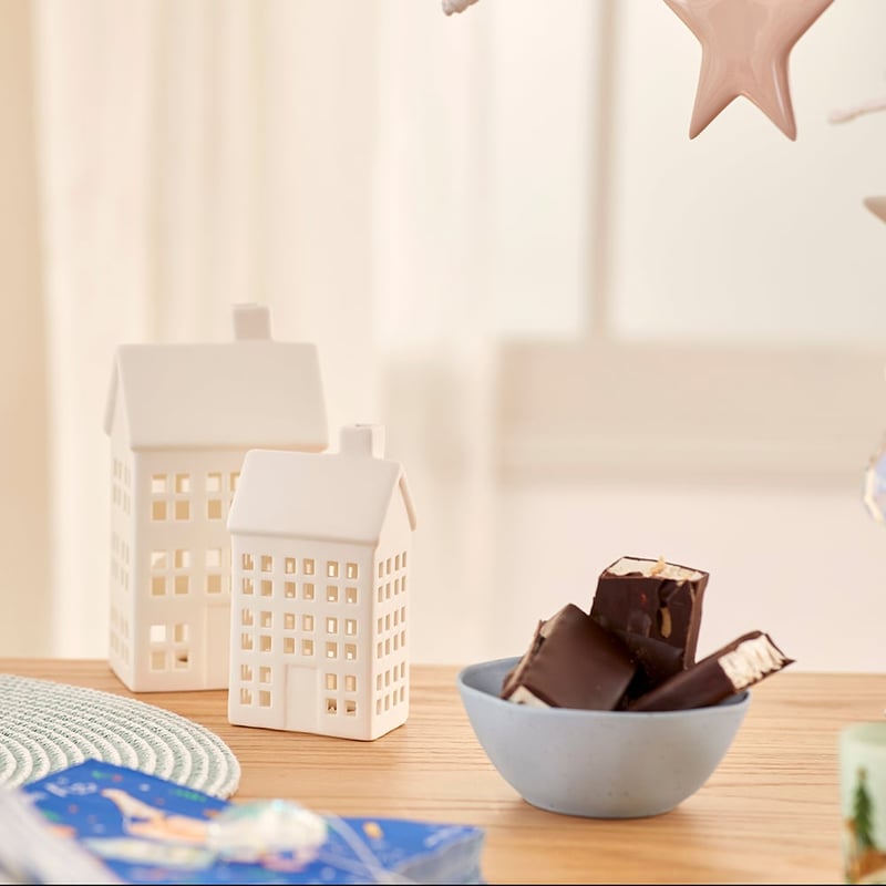 Festive Ceramic White House