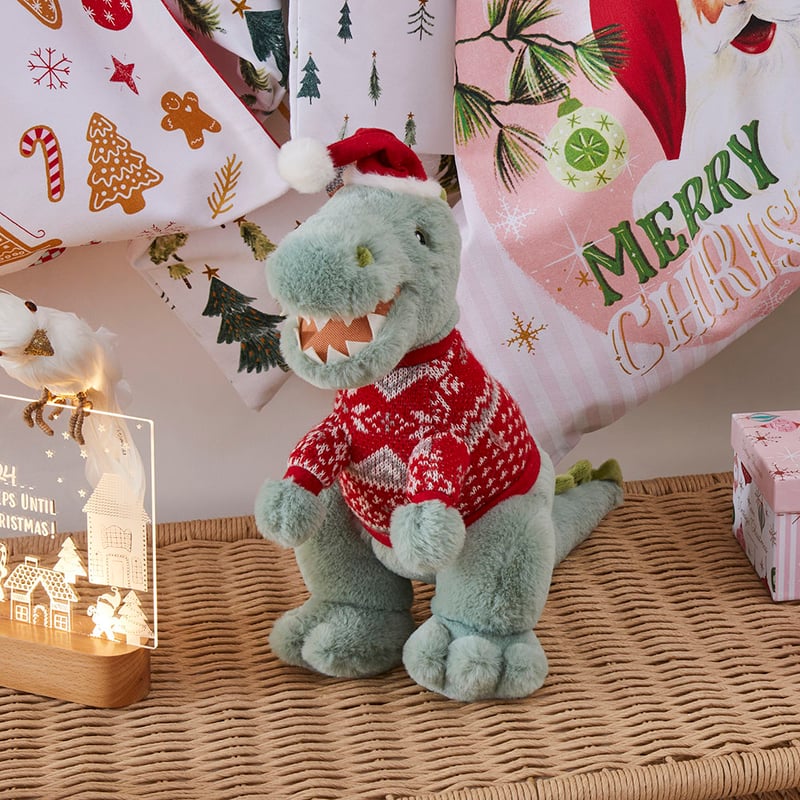 Christmas Dino Claus Friend