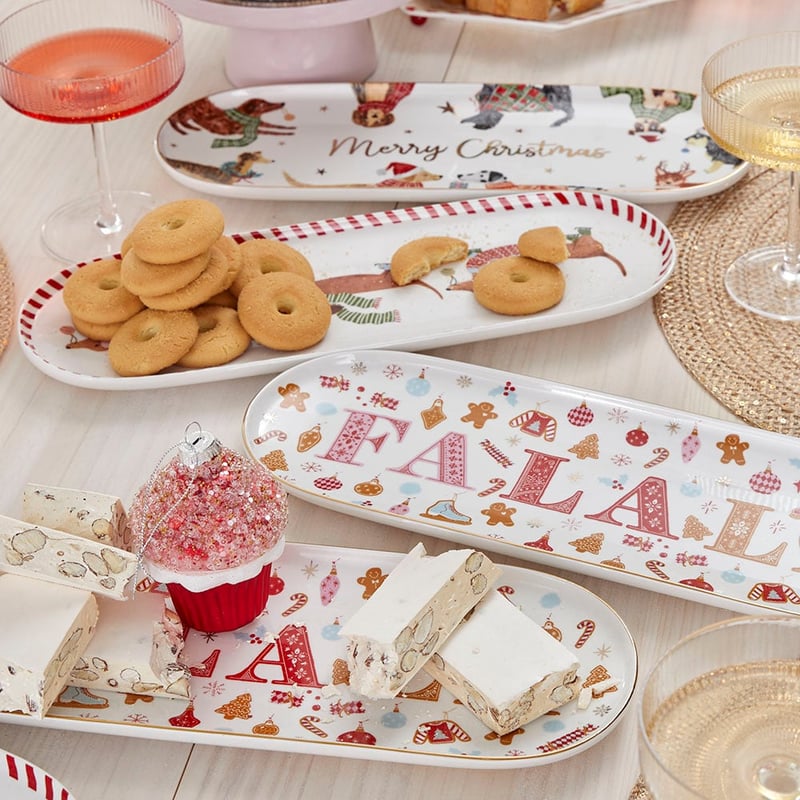 Christmas Multi Festive Dogs Tray