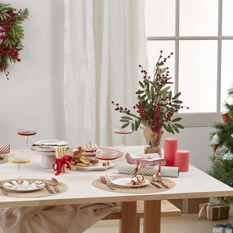 Berry Leaf Red & Green Luxe Tree