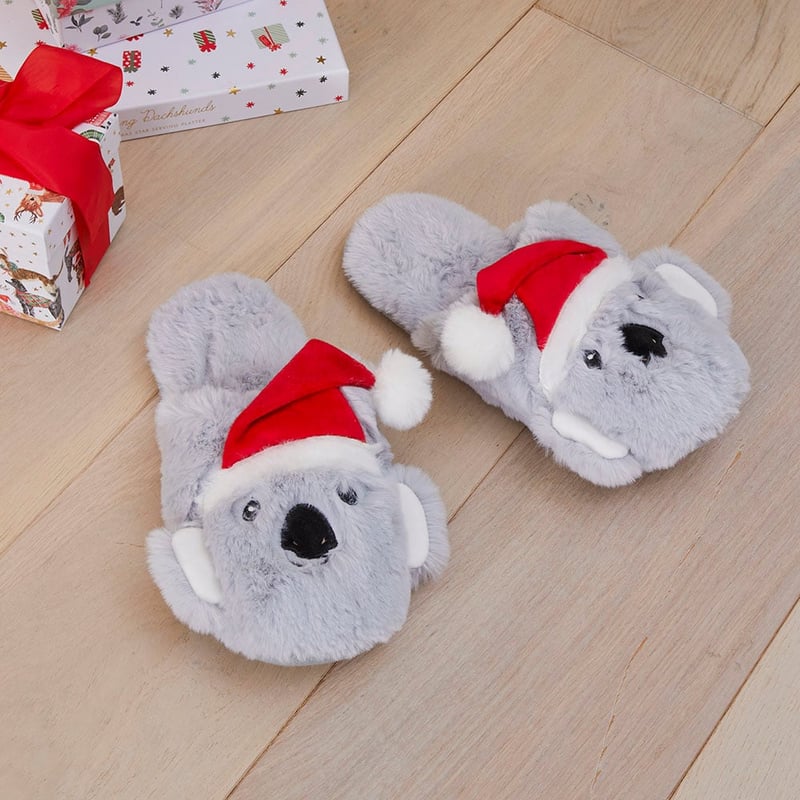 Christmas Koala Christmas Novelty Slippers