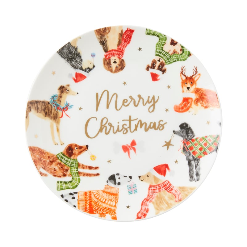 Christmas Multi Festive Dogs Plate