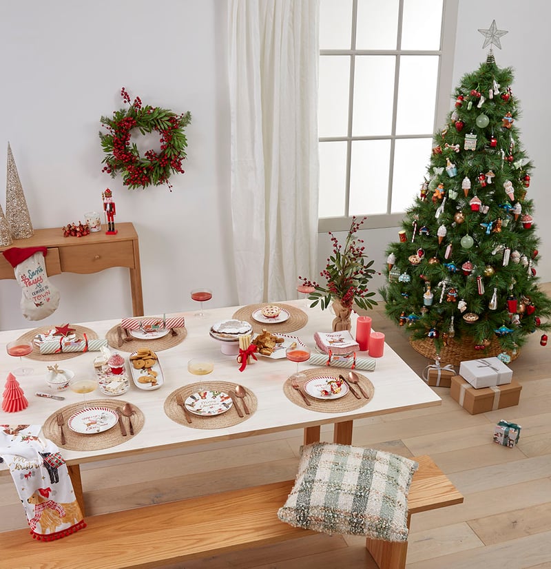 Christmas Multi Festive Dogs Plate