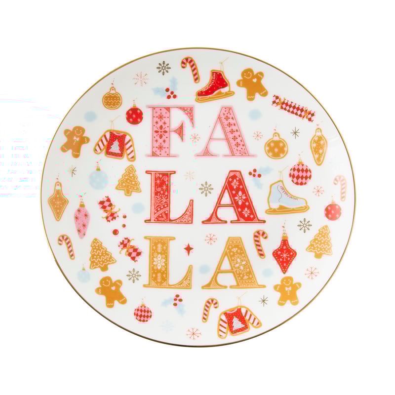Christmas Multi Fa La La Plate