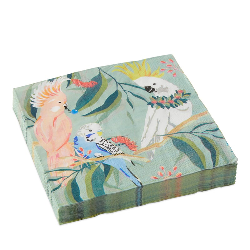 Festive Australian Birds Multi Paper Napkins Pack of 40