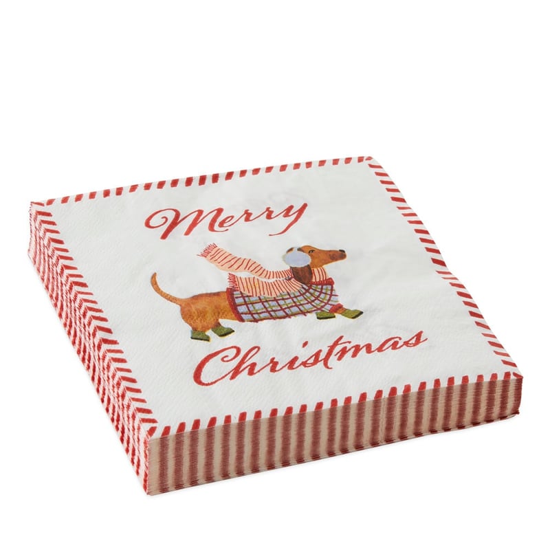 Festive Dashing Dachshunds Multi Paper Napkins Pack of 40