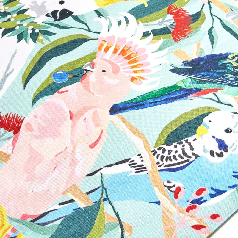 Festive Australian Birds Reversible Table Runner