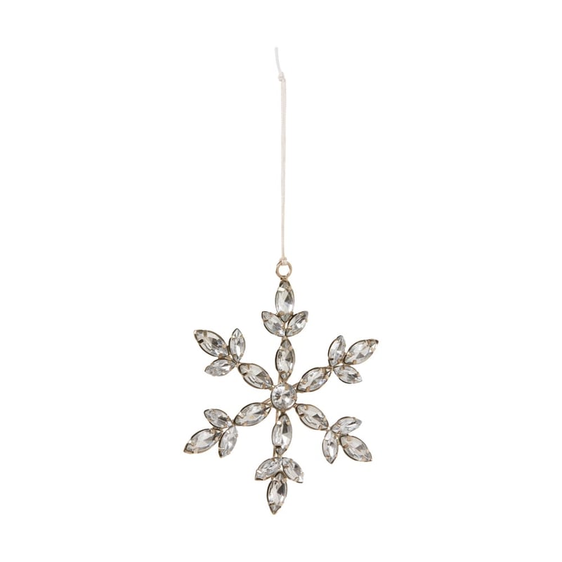 Luxe Silver Starburst Snowflake Ornament