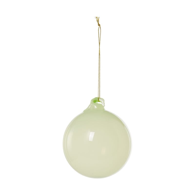 Whimsical Smoked Green Glass Bauble