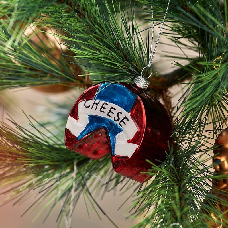 Vintage Glass Cheese Decoration