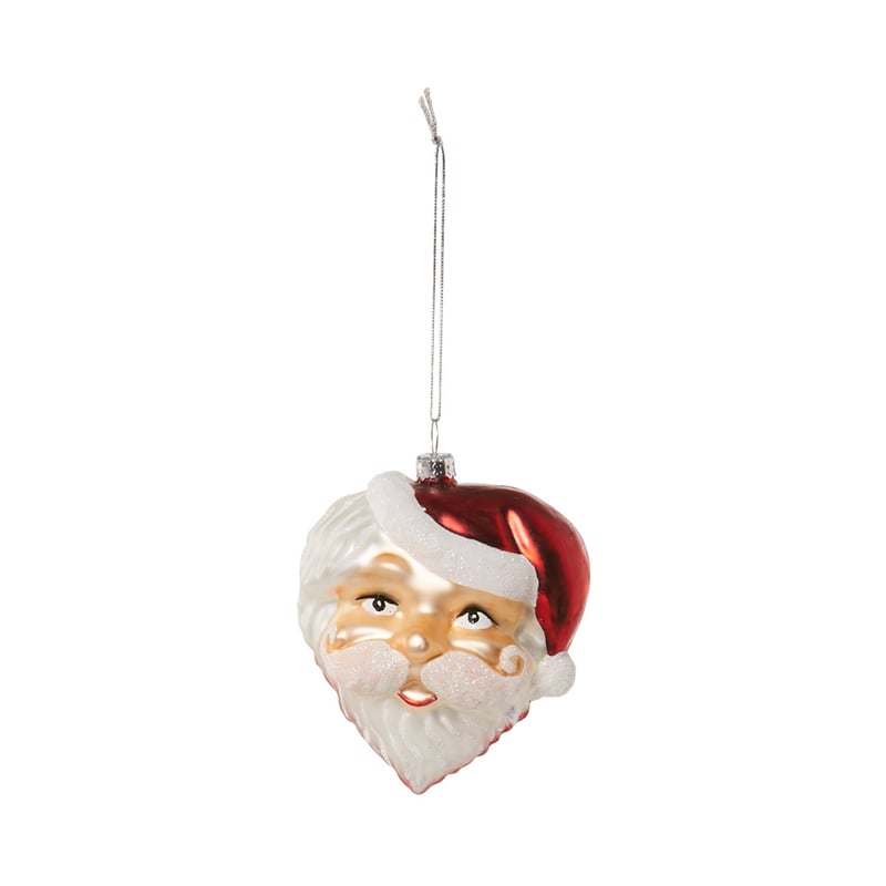 Vintage Glass Vintage Santa Decoration