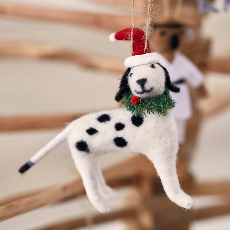 Felted Dalmatian Friend