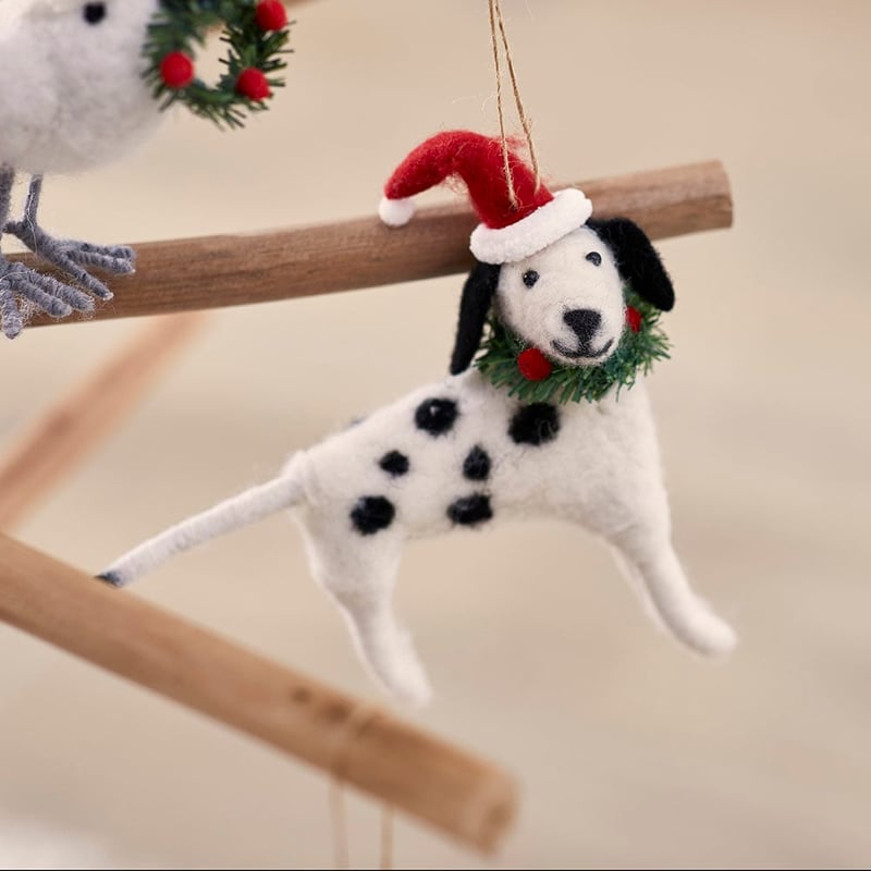 Felted Dalmatian Friend