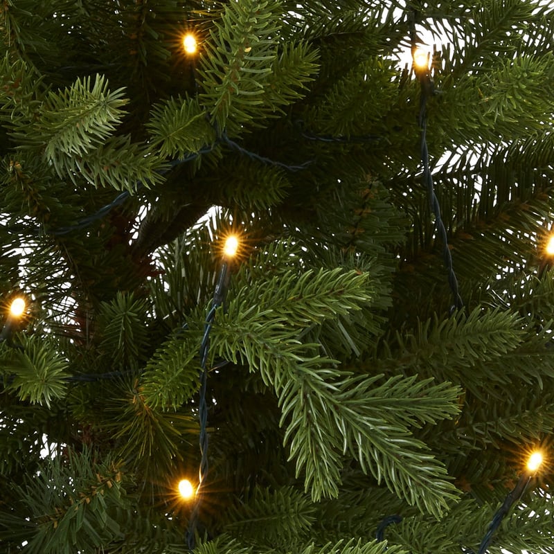 Potted LED Green Christmas Tree
