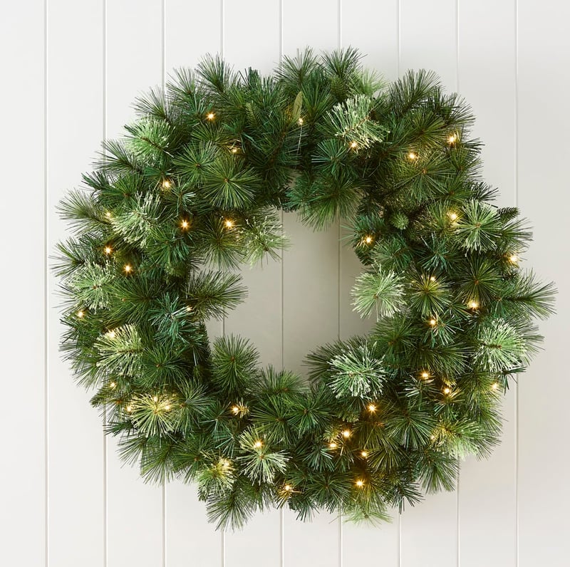 Luxe LED Large Green Wreath