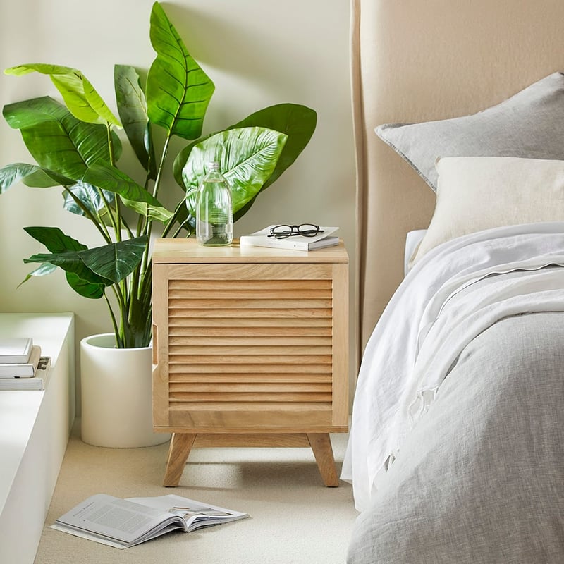 Louvre Natural Bedside Table