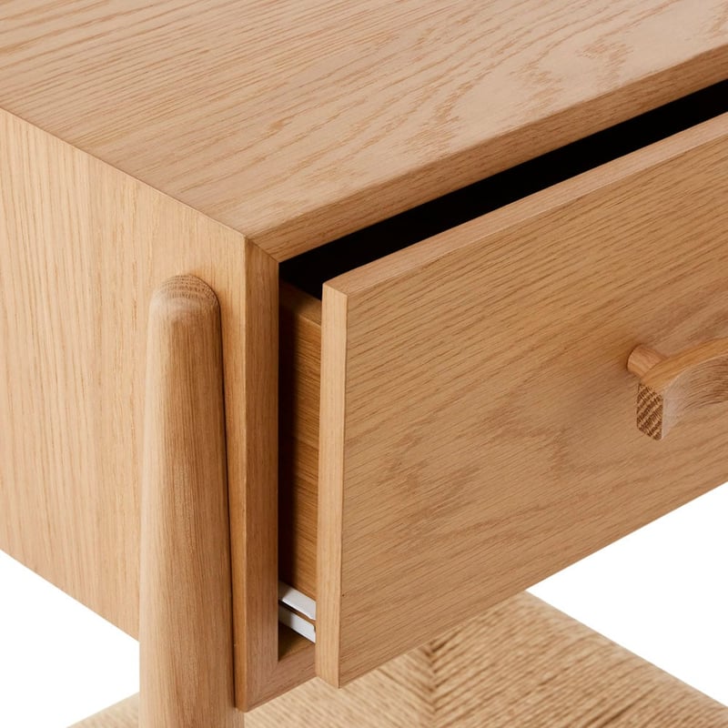 Hendrix Oak Bedside Table