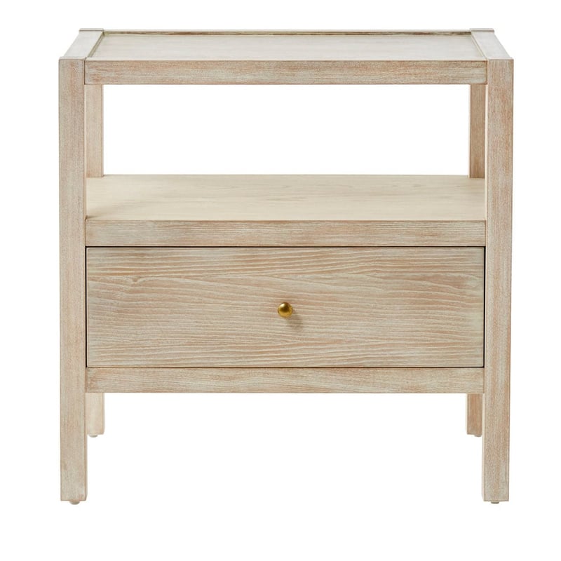 Walker White Wash Bedside Table
