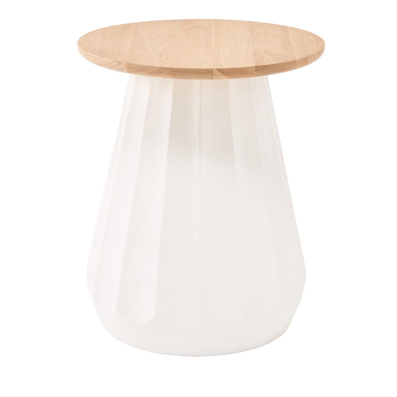 Neave White & Natural  Side Table