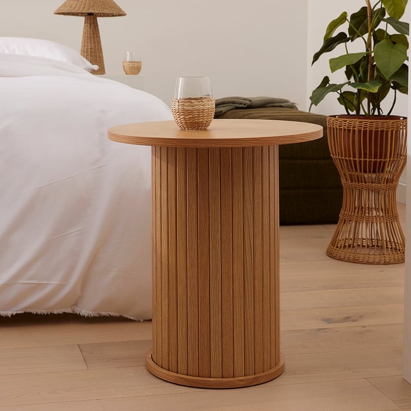 Hyde Natural Round Side Table