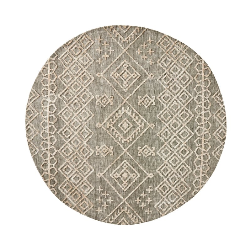 Ohio Aztec Fern Marle Round Rug