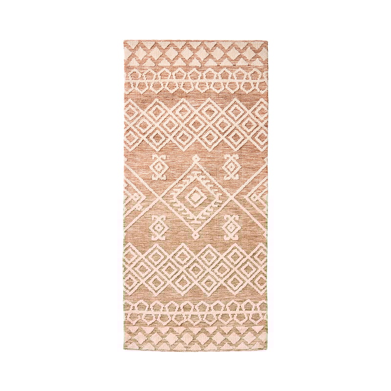 Ohio Terracotta Aztec Rug Runner