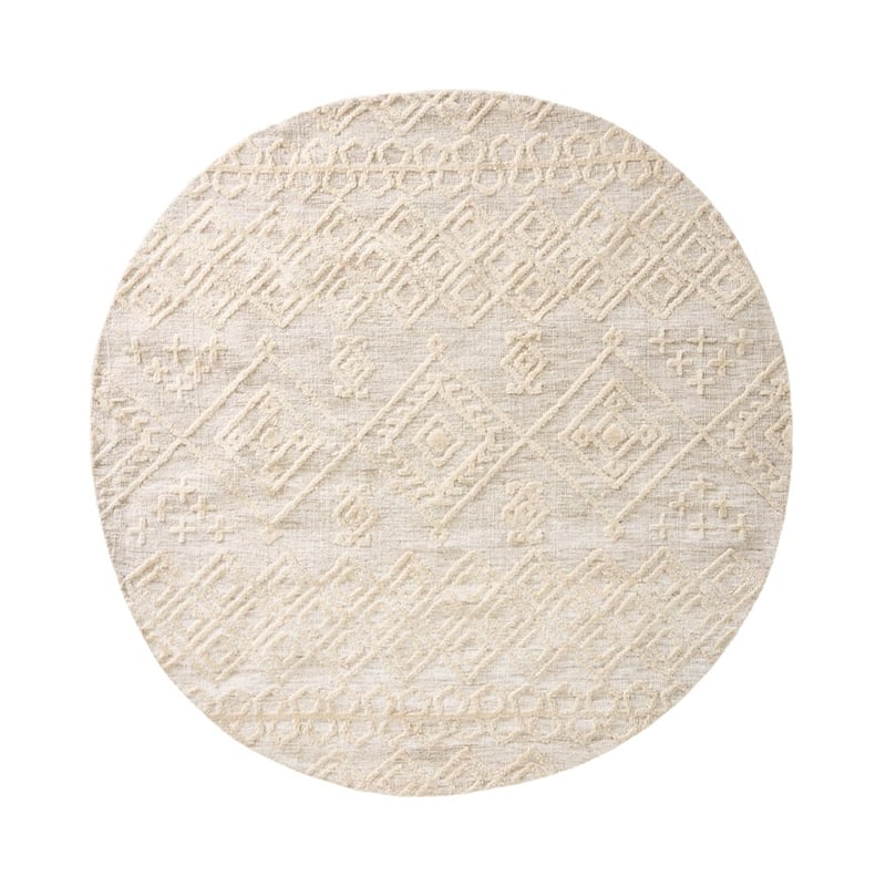 Ohio Natural Marle Round Rug