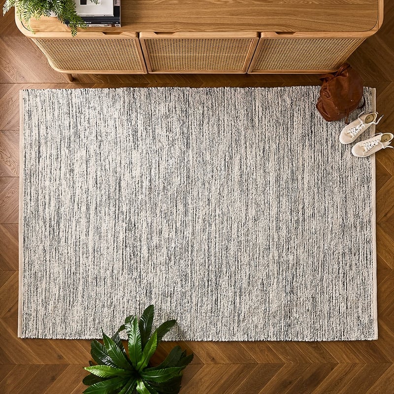 Jones Cream & Black Rug