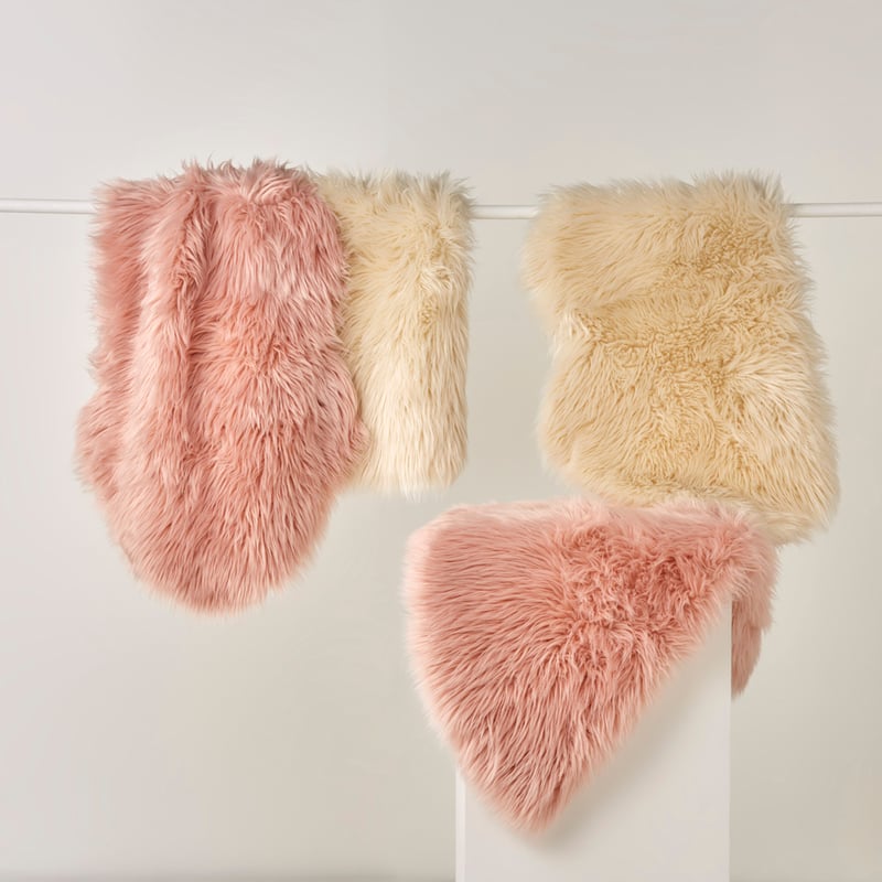Pink Round Polar Rug