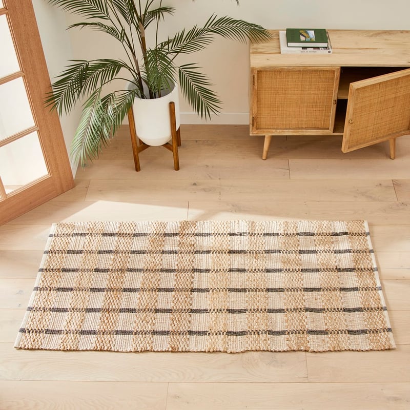 Bali Black & Jute Rug Runner