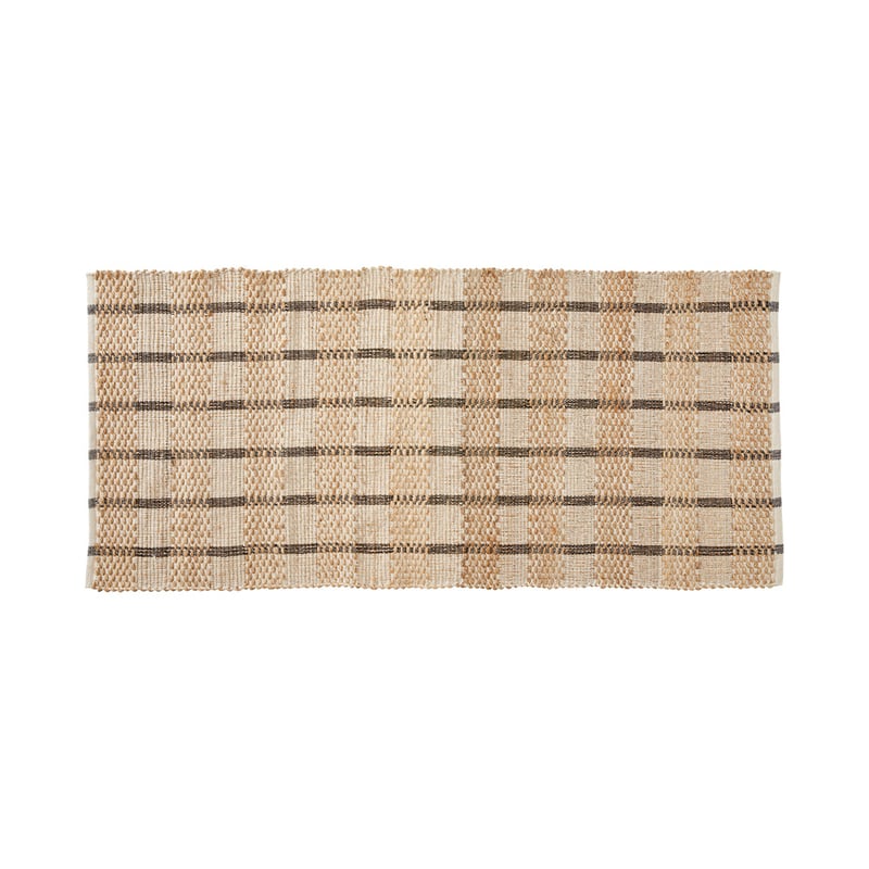 Bali Black & Jute Rug Runner
