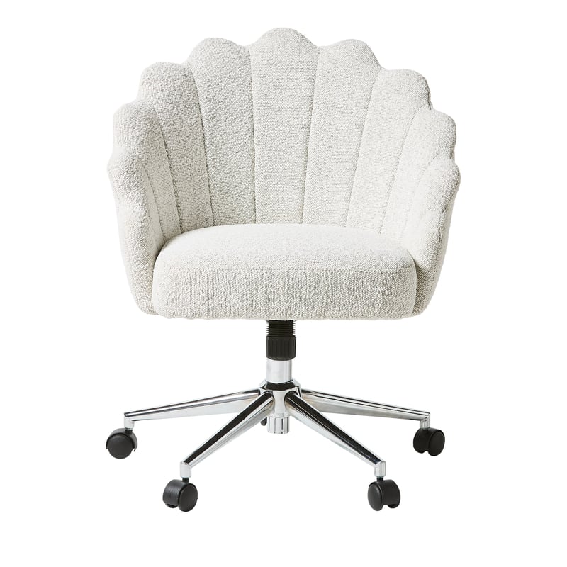 Arista Snow Boucle Desk Chair