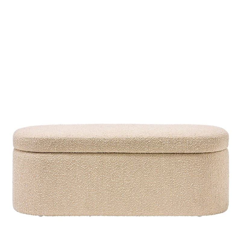 Memphis Latte Boucle Blanket Box
