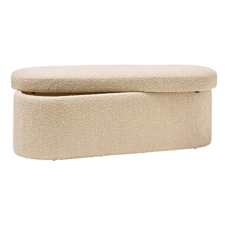 Memphis Latte Boucle Blanket Box