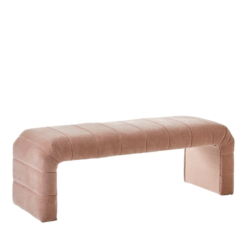 Carson Dusty Rose Bench Seat