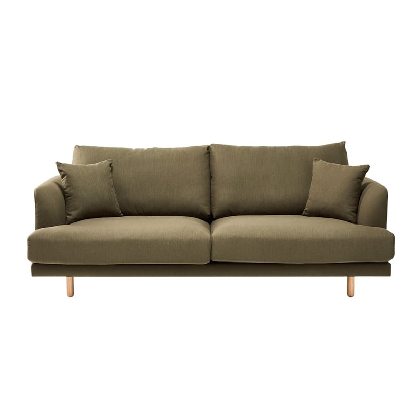 Virginia Khaki 3 Seater Sofa