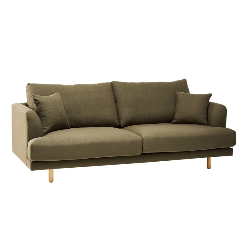 Virginia Khaki 3 Seater Sofa