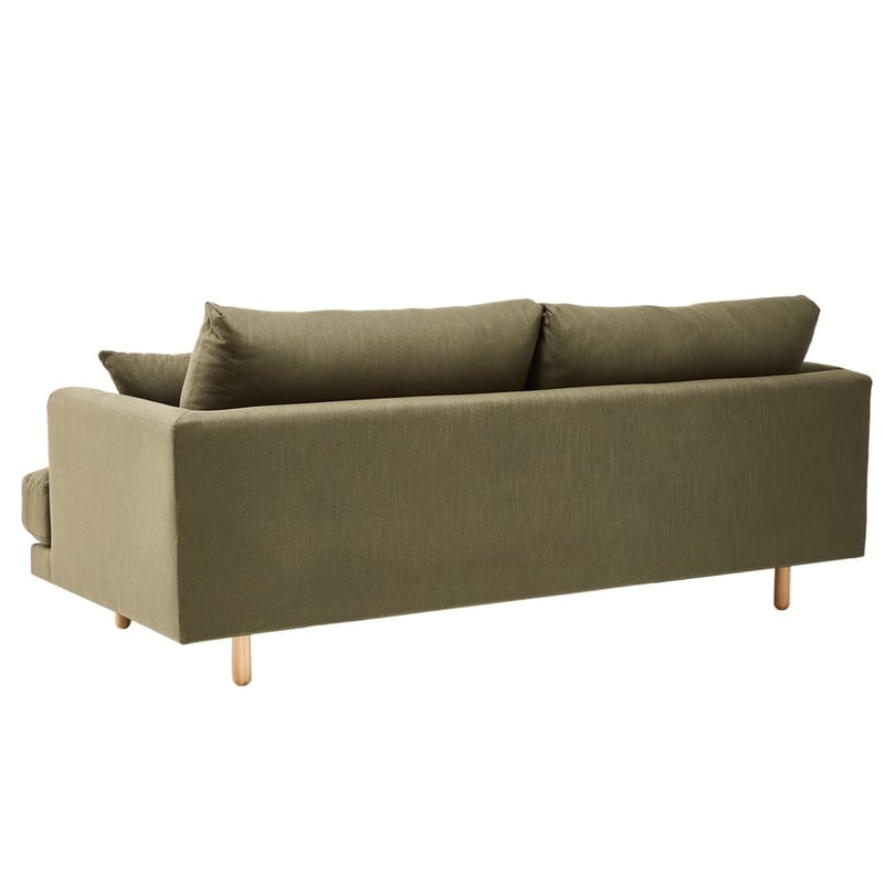Virginia Khaki 3 Seater Sofa