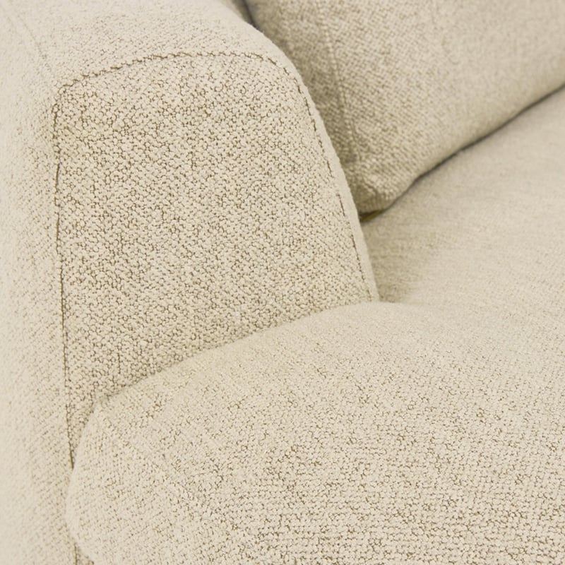 Belfast Pearl Boucle Curved Sofa