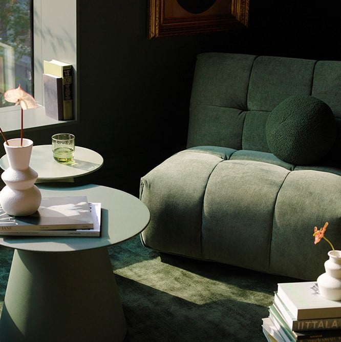 Miller Jade Green 1 Seater Lounge Chair