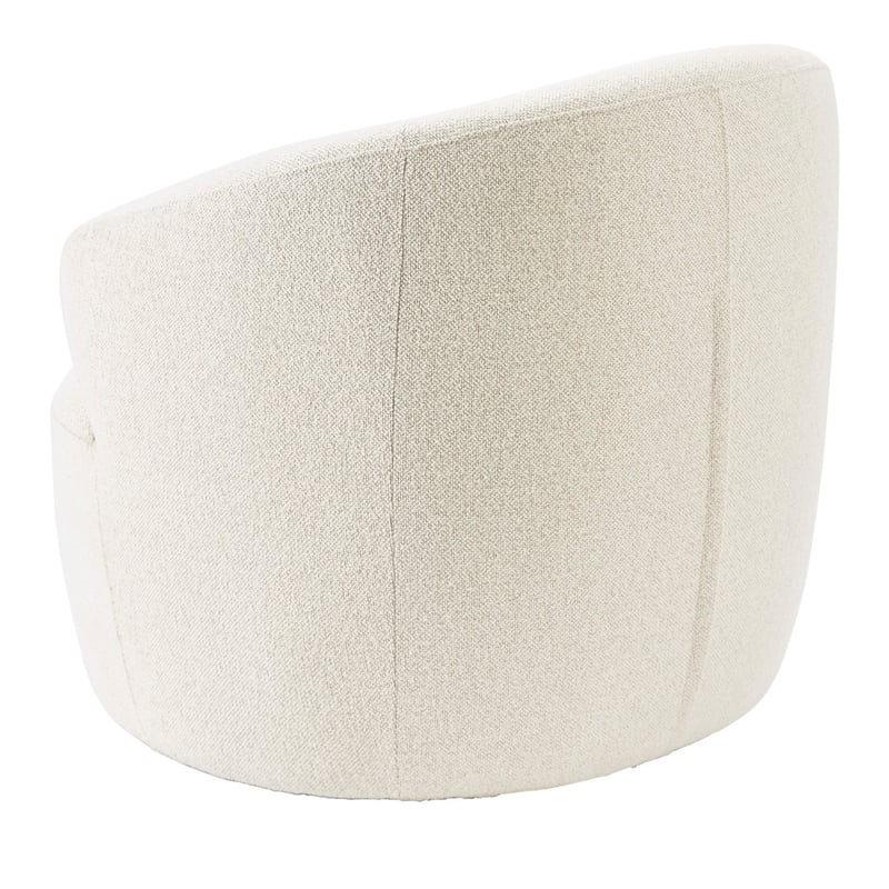 Kansas Pearl Boucle Swivel Chair